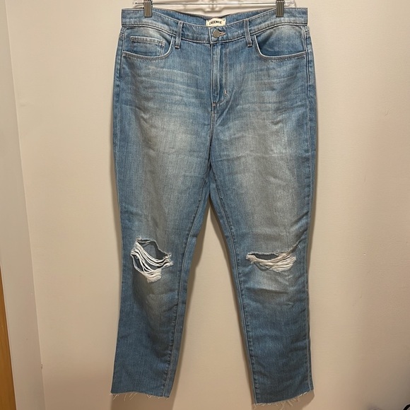 NWT L’agence Bridget High Rise Slouch Straight Mystic 28 - Picture 4 of 11